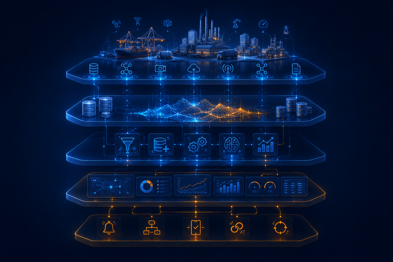 Enterprise Operational Intelligence Layer Architecture Diagram